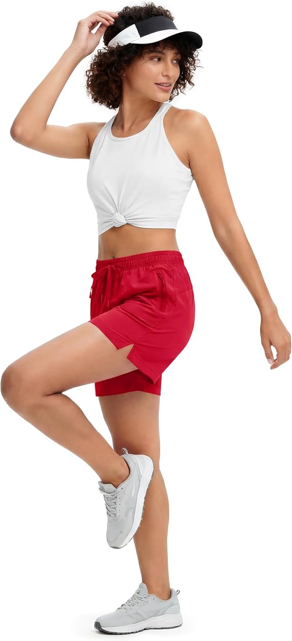 Women's 5-Inch Hiking Shorts with UPF 50+, Quick Drying Fabric & Lightweight with Pockets in Navy